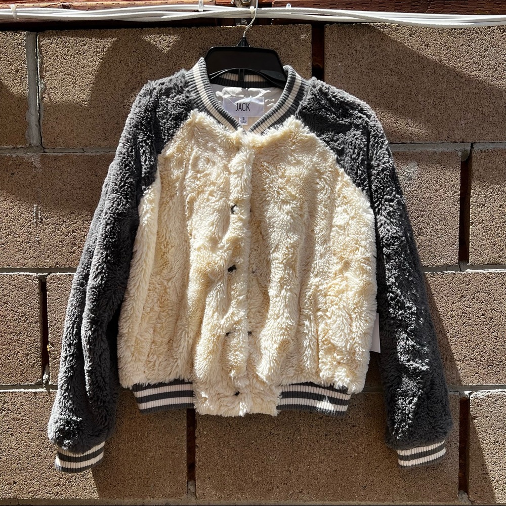 Jack by BB Dakota fur varsity jacket